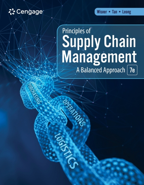 Cover image for book MindTap for Wisner/Tan/Leong's Principles of Supply Chain Management: A Balanced Approach, 1 term Instant Acccess