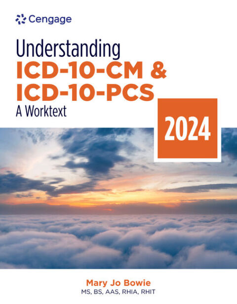 Cover image for book Understanding ICD-10-CM and ICD-10-PCS: A Worktext, 2024 Edition