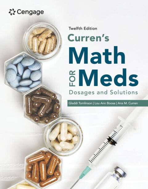 Cover image for book Curren's Math for Meds: Dosages and Solutions