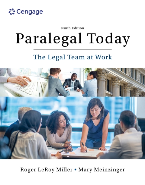 Cover image for book MindTap for Miller/Meinzinger/Beck/Wright's Paralegal Today: The Legal Team at Work, 1 term Instant Access