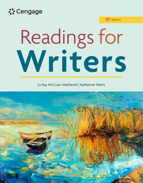 Cover image for book MindTap for McCuen-Metherell/Watts' Readings for Writers, 1 term Instant Access