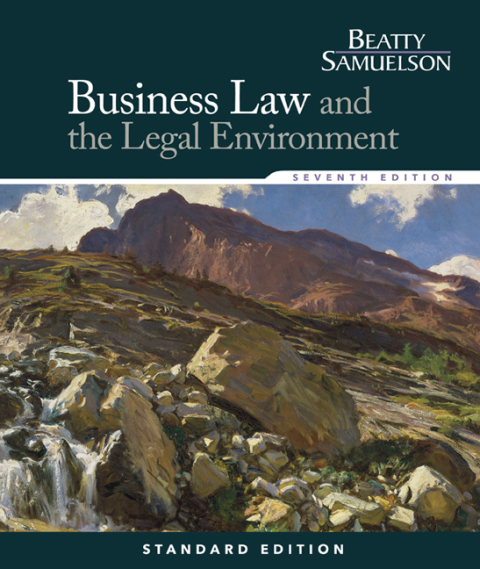 Cover image for book Business Law and the Legal Environment, Standard Edition