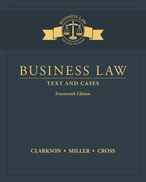 Cover image for book Business Law: Text and Cases
