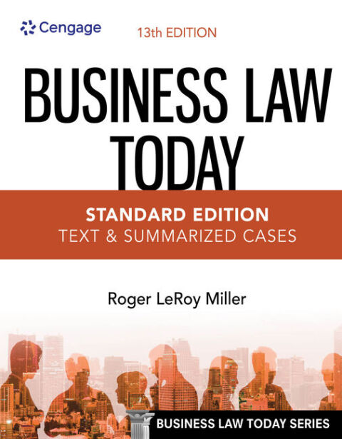 Cover image for book Business Law Today, Standard: Text & Summarized Cases