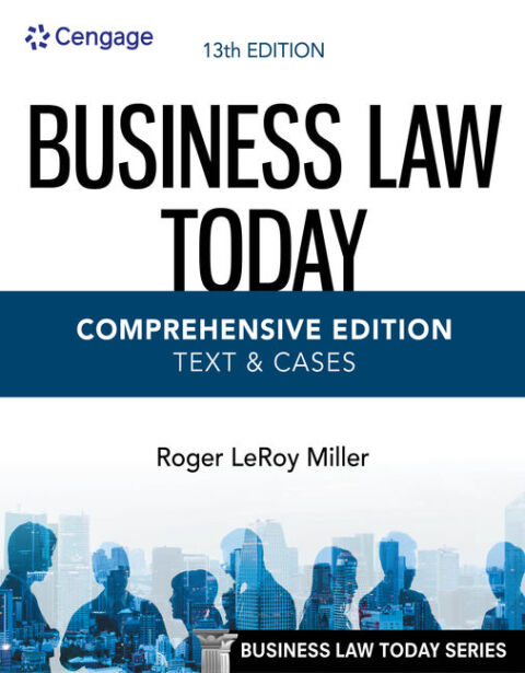 Reflowable Business Law Today, Comprehensive, Text & Cases; $96.24