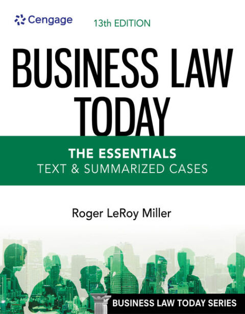 Cover image for book Business Law Today, The Essentials: Text and Summarized Cases