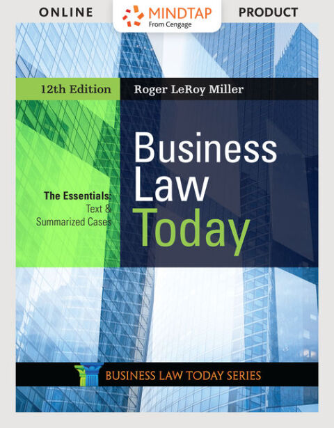 Cover image for book Business Law Today, The Essentials: Text and Summarized Cases