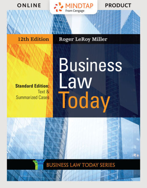 Cover image for book Business Law Today, Standard: Text & Summarized Cases