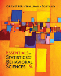 Essentials of Statistics for The Behavioral Sciences 9th edition ...