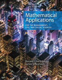 MATHEMATICAL APPLICATIONS FOR THE MANAGEMENT LIFE AND SOCIAL SCIENCES