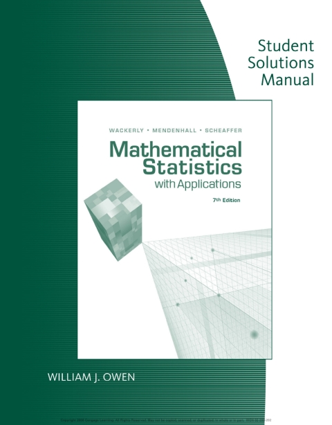 Cover image for book 3P-EBK: SSM MATHEMATICAL STATI STICS W/APPLICATIONS