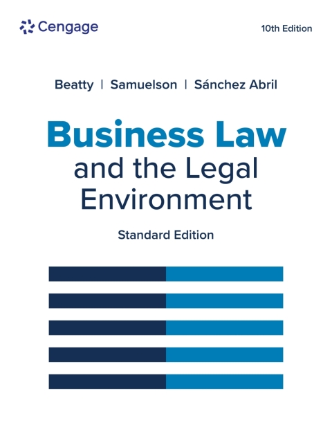 Cover image for book MindTap for Beatty/Samuelson/Abril's Business Law and the Legal Environment, Standard Edition, 2 terms Instant Access