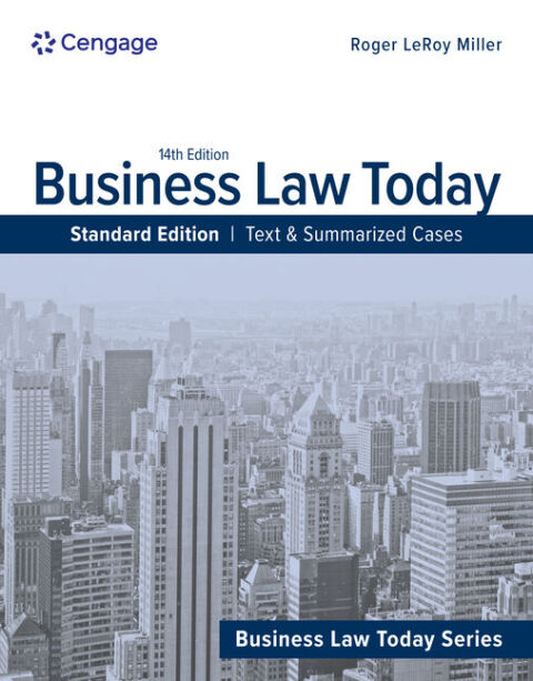 Cover image for book Business Law Today, Standard: Text & Summarized Cases