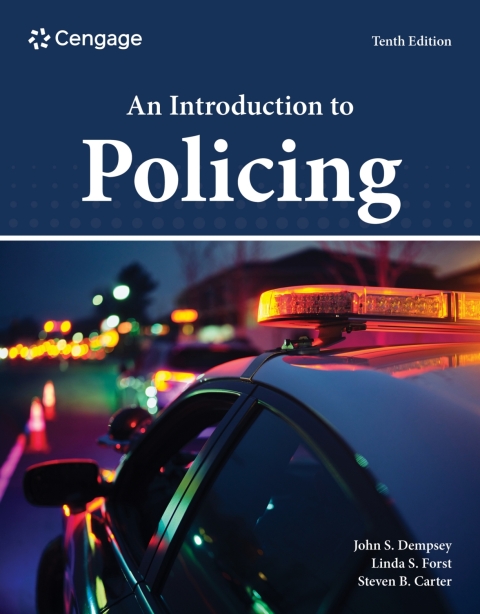Cover image for book MindTap for Dempsey/Forst/Carter's An Introduction to Policing, 1 term Instant Access