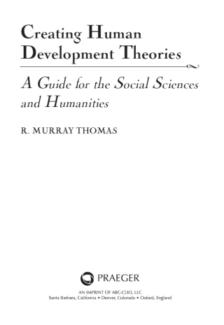 Creating Human Development Theories