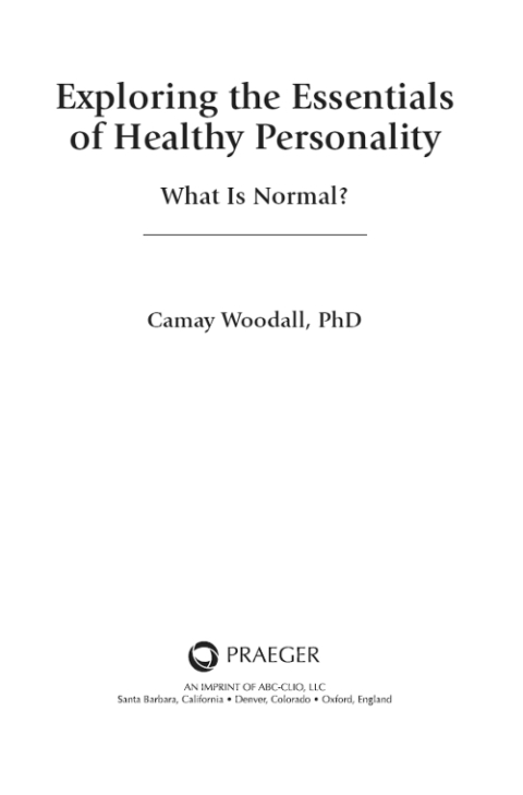Cover image for book Exploring the Essentials of Healthy Personality