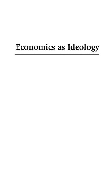 Cover image for book Economics as Ideology