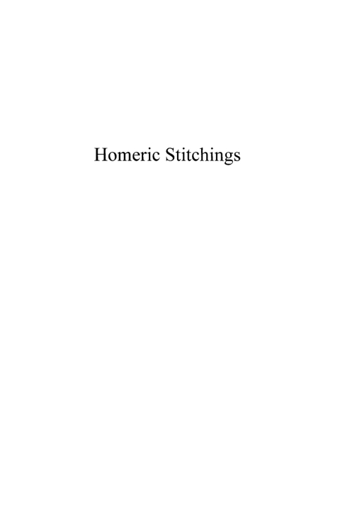 Cover image for book Homeric Stitchings