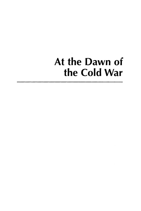 Cover image for book At the Dawn of the Cold War