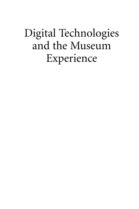 Cover image for book Digital Technologies and the Museum Experience