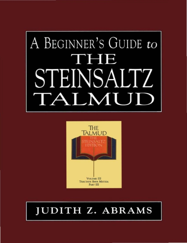 A Beginner's Guide to the Steinsaltz Talmud