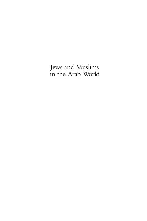 Cover image for book Jews and Muslims in the Arab World