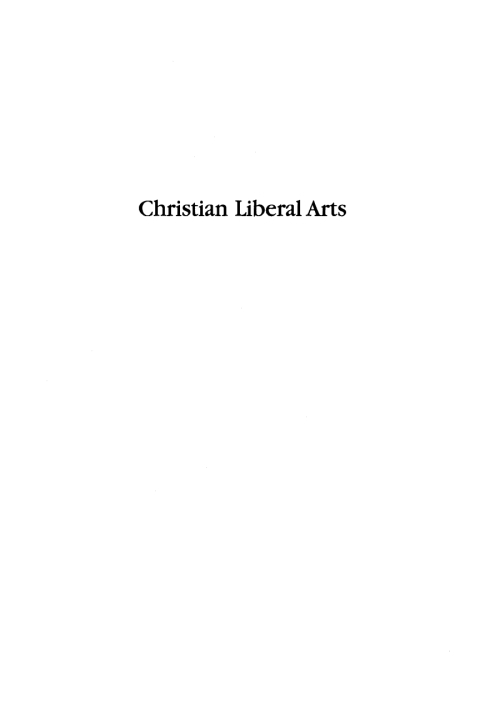 Cover image for book Christian Liberal Arts
