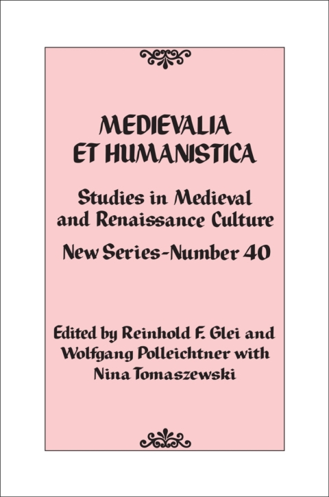 Cover image for book Medievalia et Humanistica, No. 40