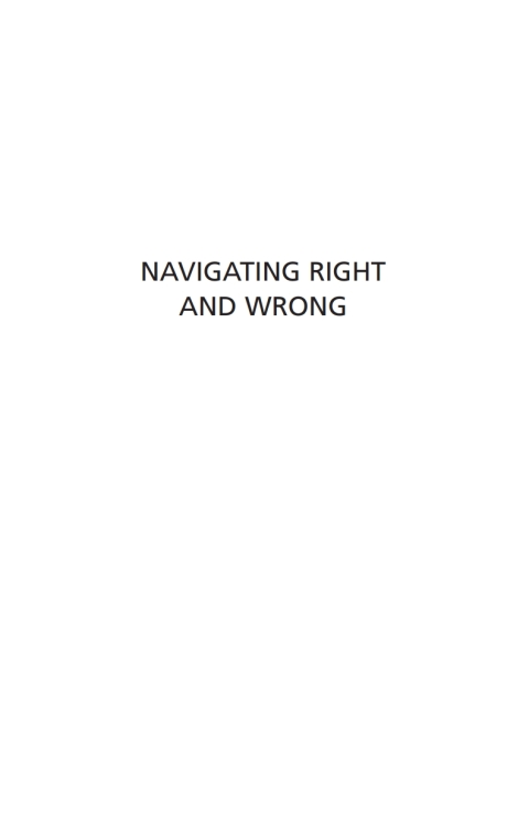 Cover image for book Navigating Right and Wrong