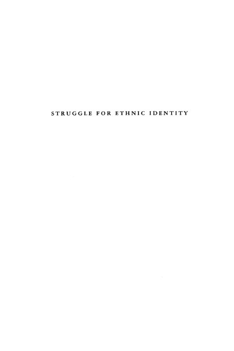 Cover image for book Struggle for Ethnic Identity