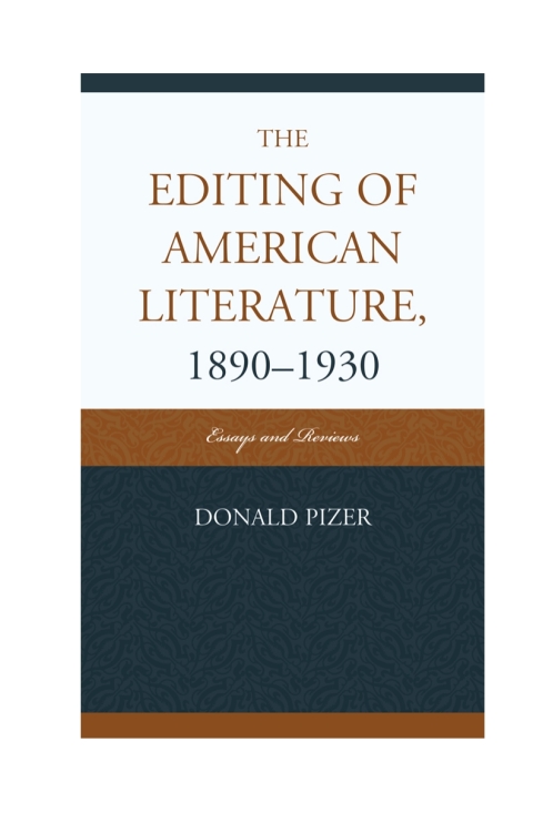 Cover image for book The Editing of American Literature, 1890-1930