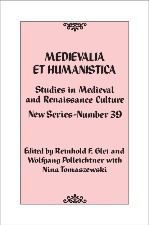 Cover image for book Medievalia et Humanistica, No. 39