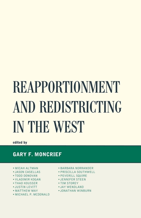 Cover image for book Reapportionment and Redistricting in the West