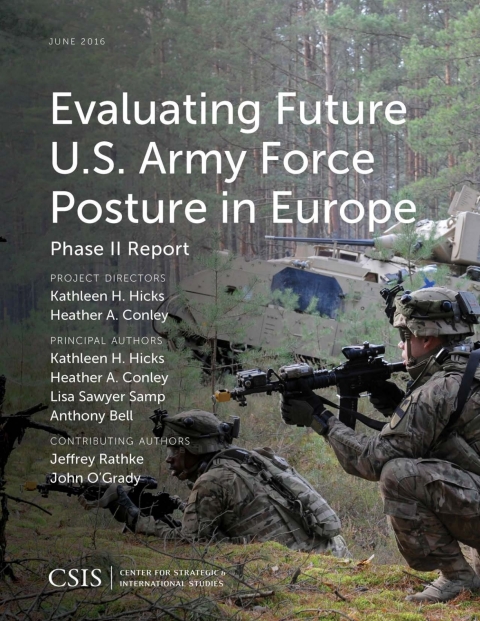 Cover image for book Evaluating Future U.S. Army Force Posture in Europe