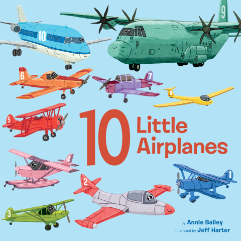 Cover image for book 10 Little Airplanes