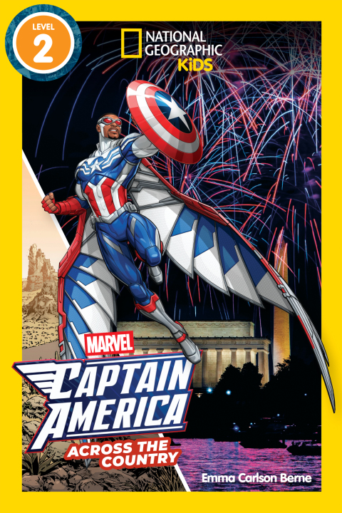 Cover image for book Marvel's Captain America Across the Country (National Geographic Kids Readers, Level 2)