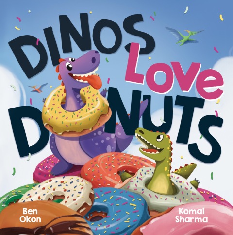 Cover image for book Dinos Love Donuts