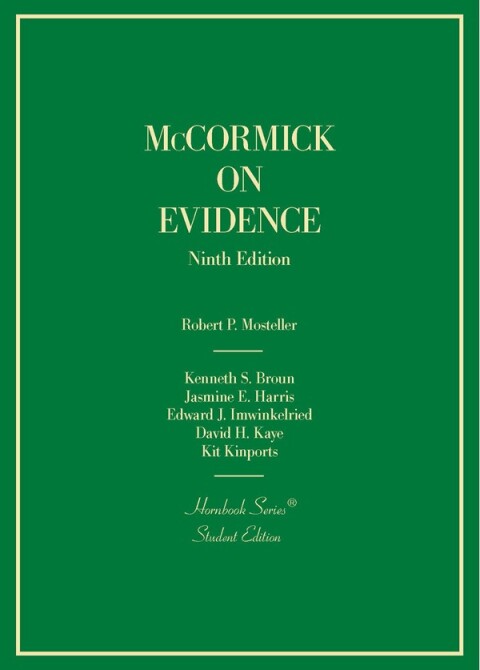 Cover image for book McCormick's Evidence