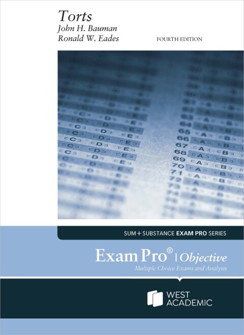 Cover image for book Exam Pro on Torts (Objective)
