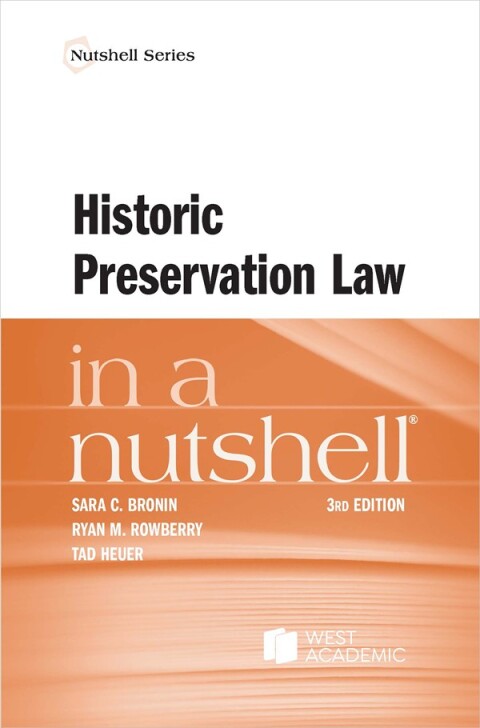 Cover image for book Historic Preservation Law in a Nutshell