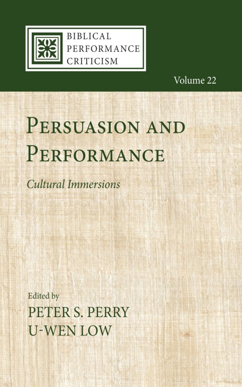 Cover image for book Persuasion and Performance