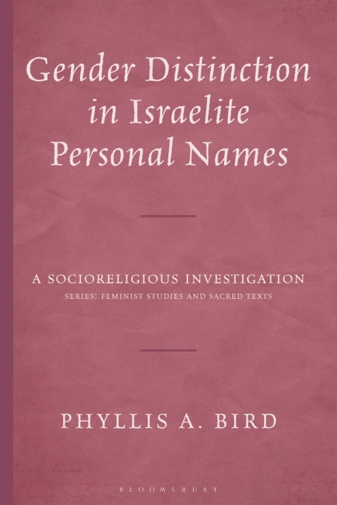 Cover image for book Gender Distinction in Israelite Personal Names