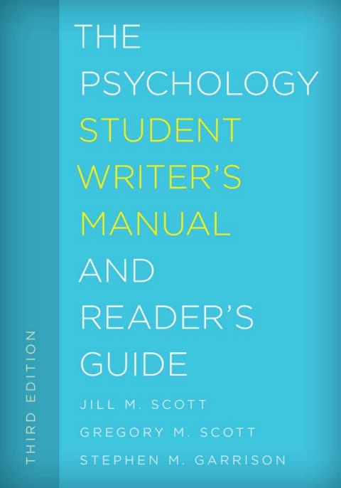 Cover image for book The Psychology Student Writer's Manual and Reader's Guide