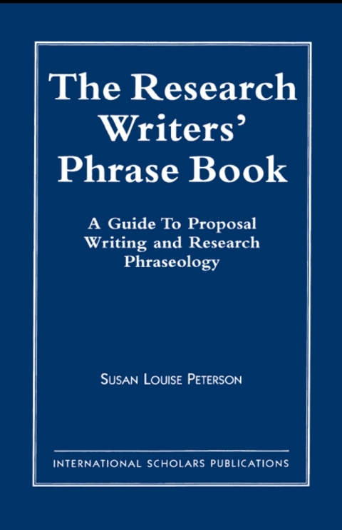 Cover image for book The Research Writer's Phrase Book