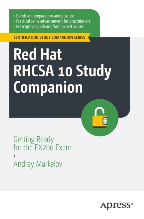 Cover image for book Red Hat RHCSA 10 Study Companion