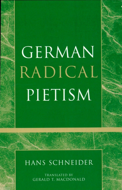 Cover image for book German Radical Pietism