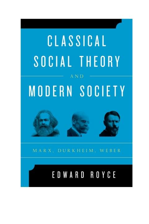 Cover image for book Classical Social Theory and Modern Society