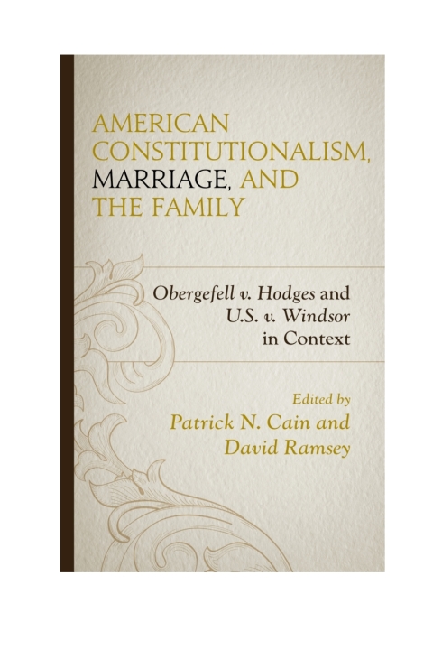Cover image for book American Constitutionalism, Marriage, and the Family