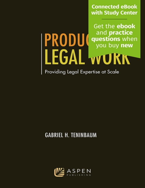 Cover image for book Productizing Legal Work