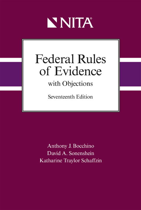 Cover image for book Federal Rules of Evidence with Objections